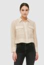 Nina Linen Silk Cropped Shirt