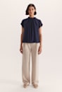 Willa High Neck Short Sleeve Top