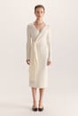 Elle Merino Wool Wrap Knit Dress