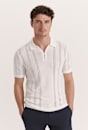 Evans Cotton Textured Knit Polo