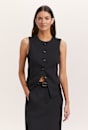 Dharma Crew Neck Longline Vest