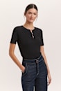 Fleur Button 1/2 Sleeve