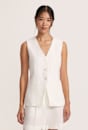 Lila Linen Vest