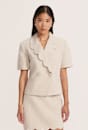Sienna Linen Scalloped Jacket