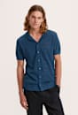 Luke Cotton Linen Knit Polo