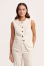 Dharma Pinstripe Crew Vest
