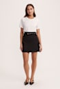 Celeste Tailored Wool Mini Skirt