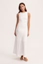 Ezra Gathered Midi Dress