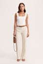 Dharma Pinstripe Wide Leg Pant