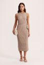 Victoria Rib Knit Tie Dress