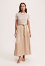 Jayde Belted Midi Skirt