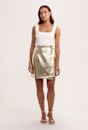 Quinn Faux Leather Mini Skirt