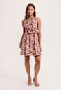Pebble Belted Cotton Mini Dress