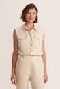Mabel Utility Sleeveless Shirt