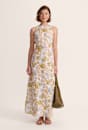 Juliette Linen Bias Midi Dress