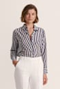 Cora Silk Cotton Boyfriend Shirt