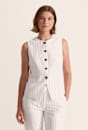 Dharma Pinstripe Crew Vest