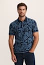 Monte Floral Knit Cotton Polo