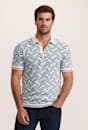 Monte Chevron Cotton Knit Polo