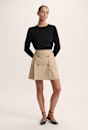 Lana Cotton Mini Skirt