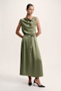 Jayde Belted Midi Skirt