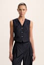 Polly Pinstripe Vest