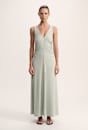 Xanthe Gathered Midi Dress