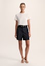 Polly Pinstripe Wool Blend Short