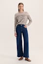 Anna Marine Wide Leg Jean
