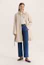 Lana Long Cotton Mac Coat