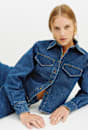 Ava Long Sleeve Denim Shirt