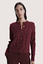 Nora Wool Cashmere Cable Cardi