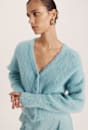 Mindy Mohair Wool Cropped Cardi
