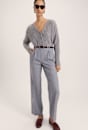 Jaimee Wool Pleat Front Pant