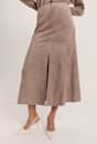 Nadia Suede Midi Skirt