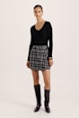 Perri Wrap Mini Skirt