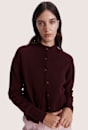 Boiled Wool Batwing Cardi