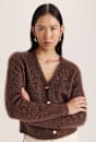 Maisy Mohair Wool Long Sleeve Cardi