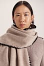 Kayla Contrast Stitch Scarf
