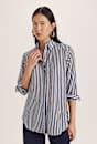 Cora Silk Cotton Boyfriend Shirt