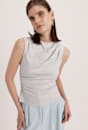 Dana Cotton Drape Detail Top