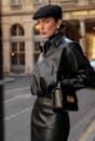 Viv Faux Leather Bomber