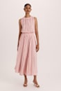 Lillian Pleated Midi Dress