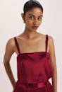 Sallee Satin Crop Top