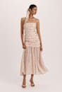Tilda Silk Cotton Midi Skirt