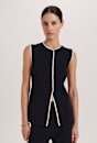 Mia Milano Knit Contrast Vest