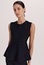 Mia Milano Peplum Top