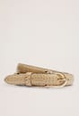 Noa Croc Leather Belt