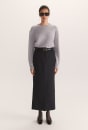 Nora Wool Cashmere Crew Neck Knit Top