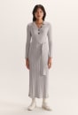 Sabine V Neck Long Sleeve Midi Dress